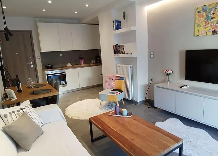 公寓 Artemis Luxury In Iktinou Pedestrian & Mitropolitou Iossif Area 塞萨洛尼基
