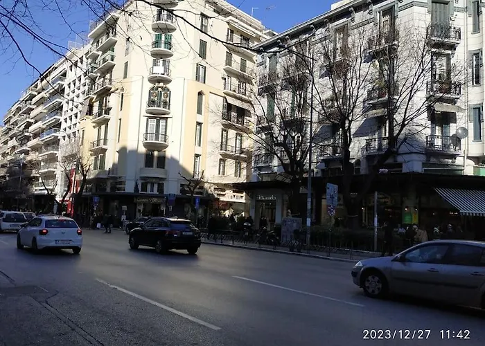 公寓 Artemis Luxury In Iktinou Pedestrian & Mitropolitou Iossif Area 塞萨洛尼基
